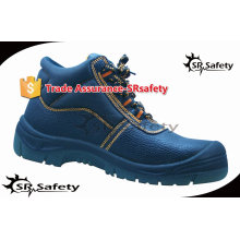 SRSAFETY 2015 autumn high quality emboss cow split leather safety shoes,safety equipment